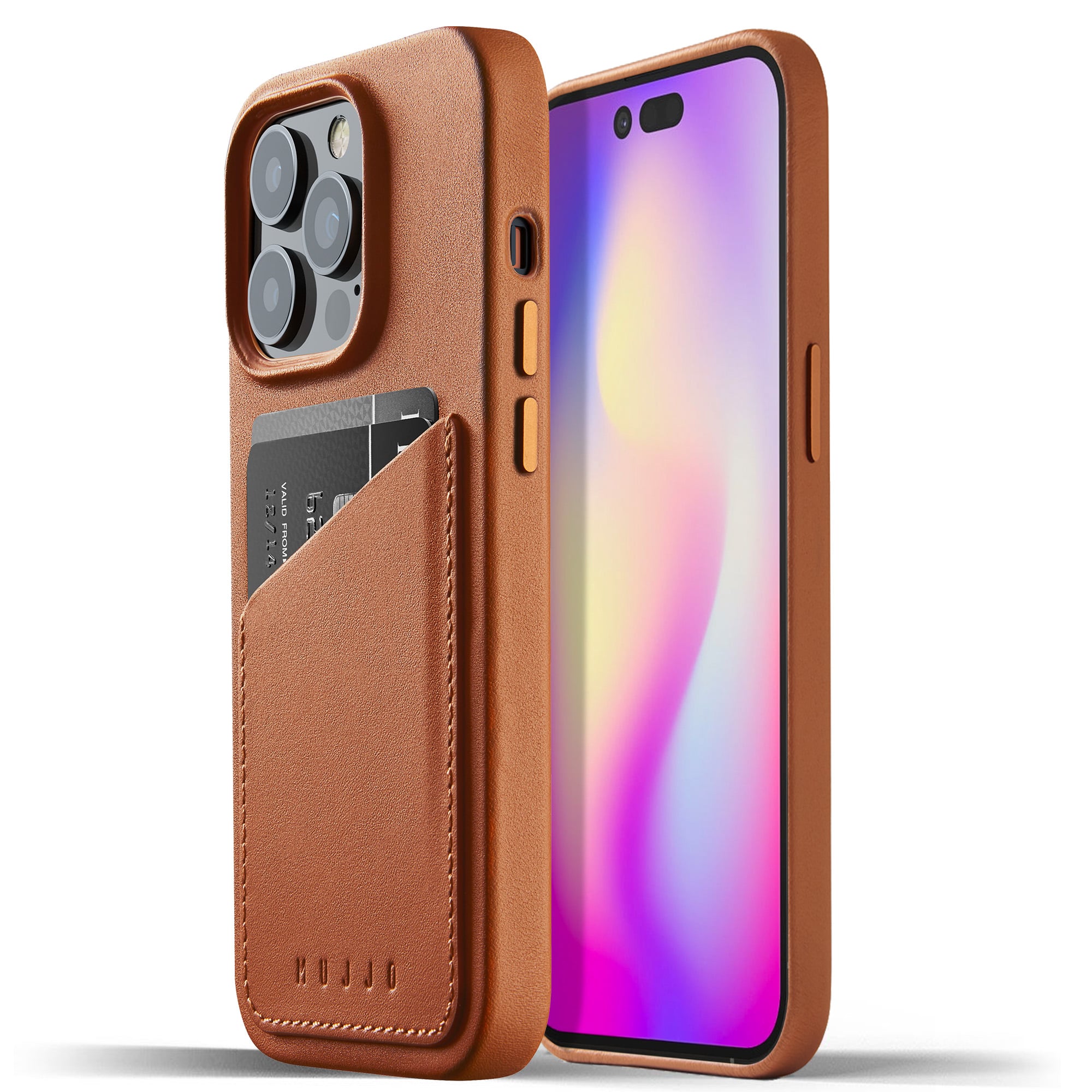 Magnetic Phone Wallet for iPhone 14 Plus / iPhone 14 Pro Max (Tan)