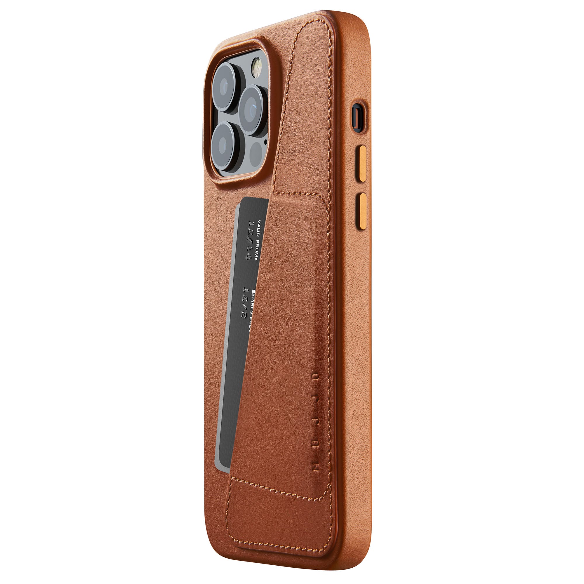Premium Leather Folio Wallet Case for iPhone 14 Pro Max - Rose Gold